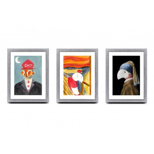 A4 Bundle of 3 - Famous Painting Series